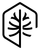 Black leaf logo inside a hexagonal outline on a white background