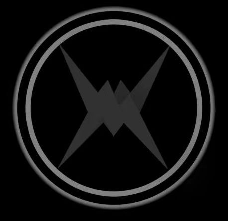 Evoke Motorcycles logo, two lightning bolts crossing each other 