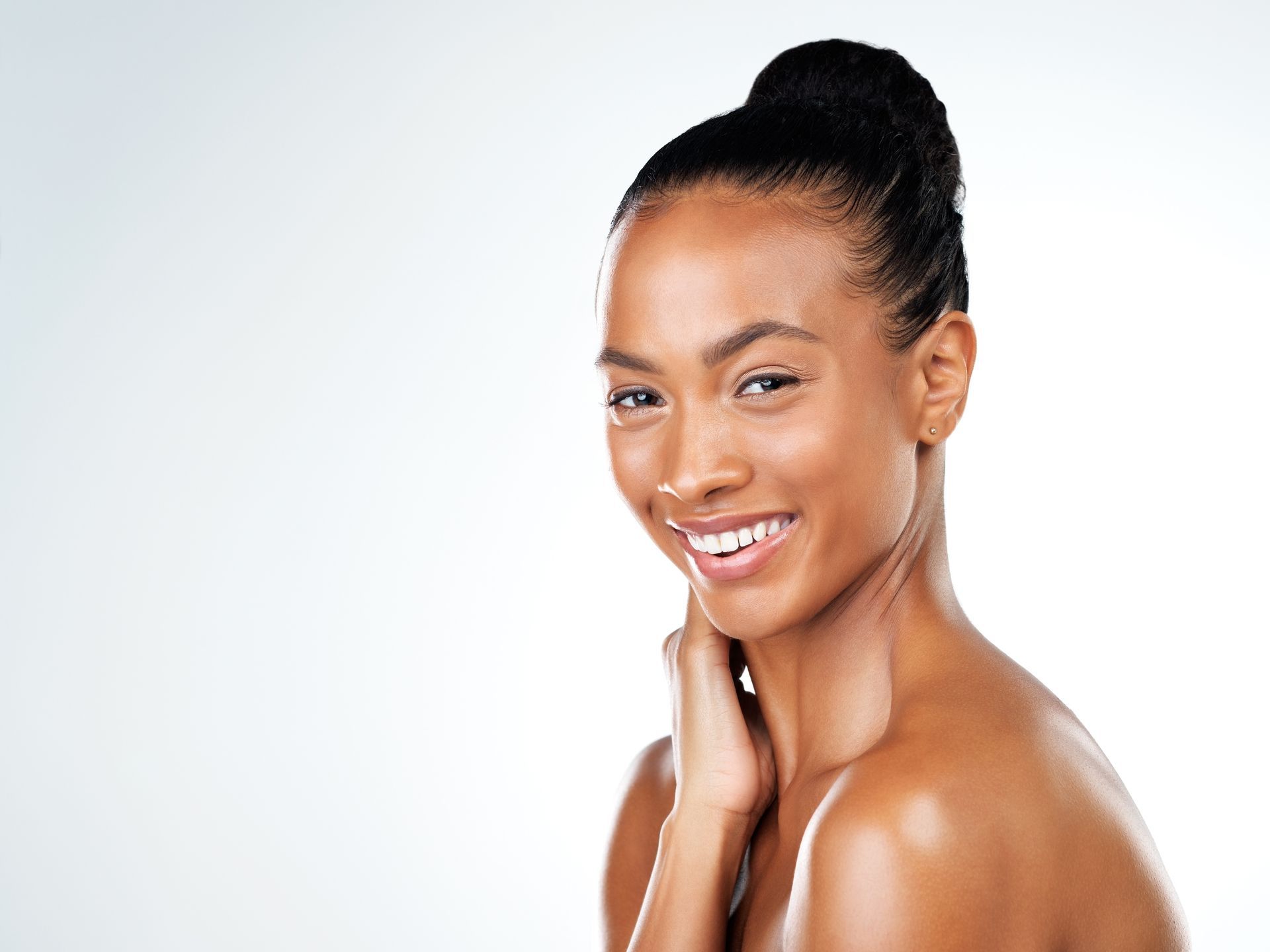 black woman smiling