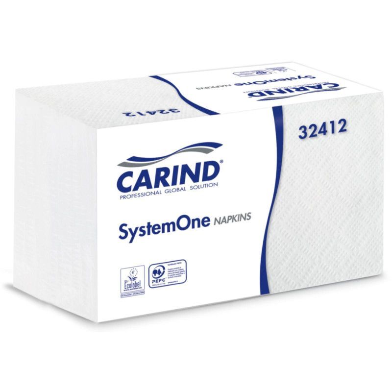 Portatovaglioli CARIND SystemOne bianco con dettagli blu e codice prodotto 32412