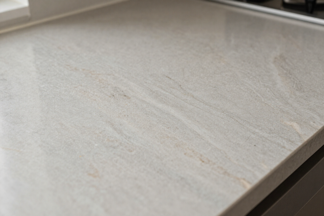 Detalle de veta en cubierta de cocina