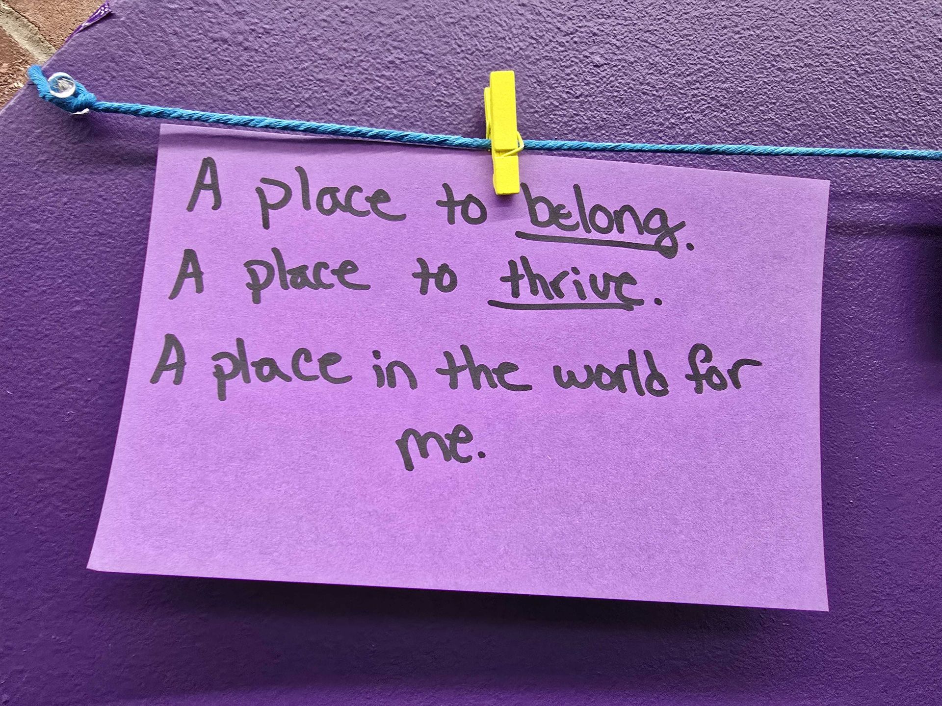 Purple note: 