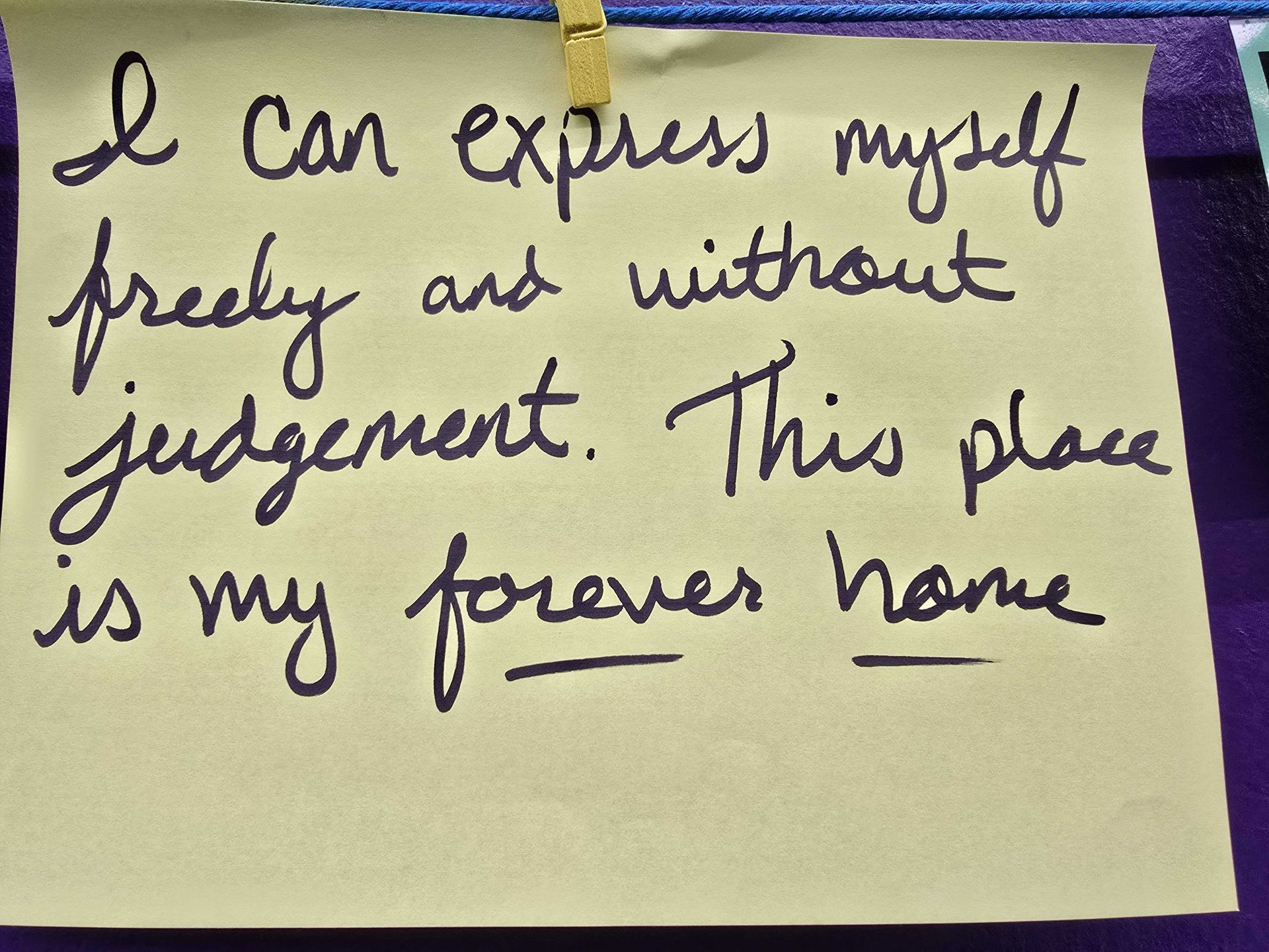 A handwritten note says, 