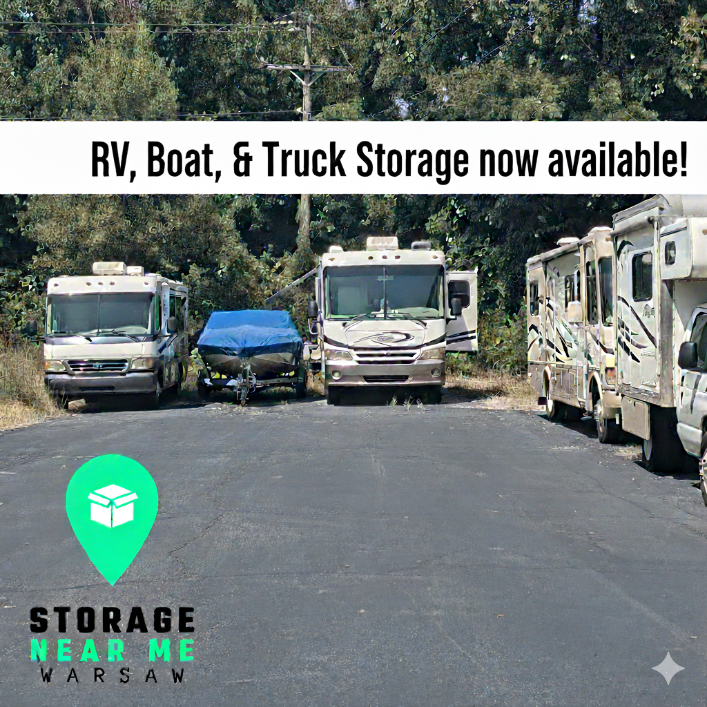 Outdoor parking for boats, rvs, campers, trucks