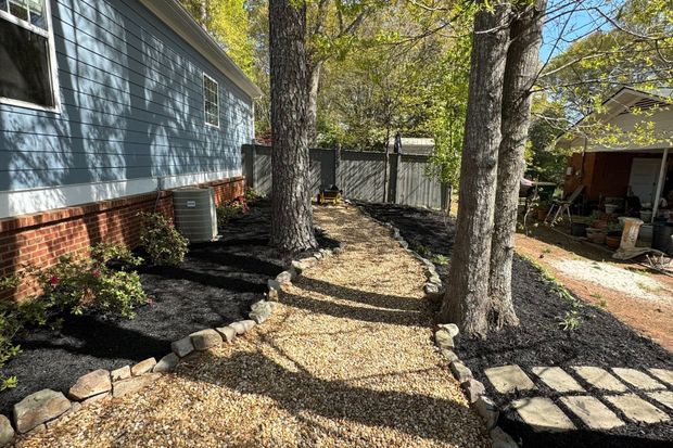 Beautiful landscaping by Athens’ premier lawn care service Dead Silent Lawn Care