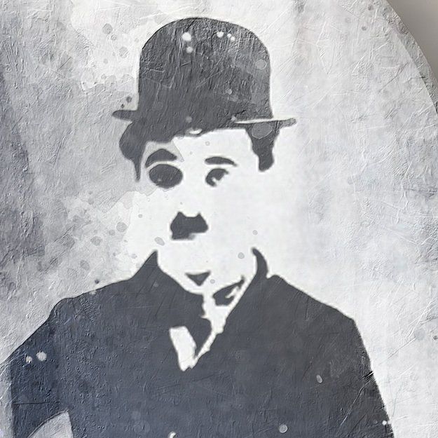 drama Chaplin design wall mural by fusional