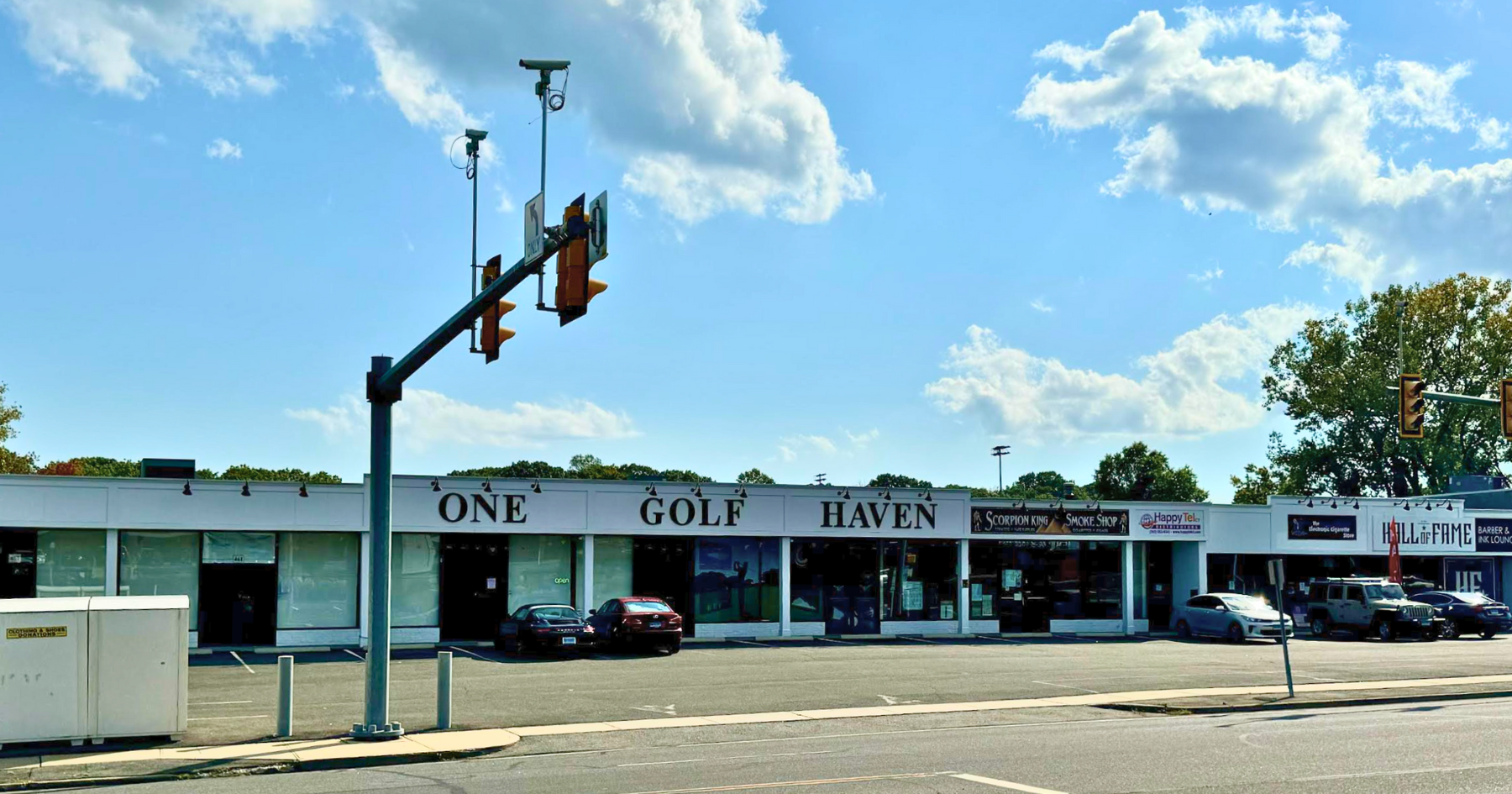 Strip mall with