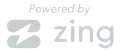 A logo for a company that is powered by zing