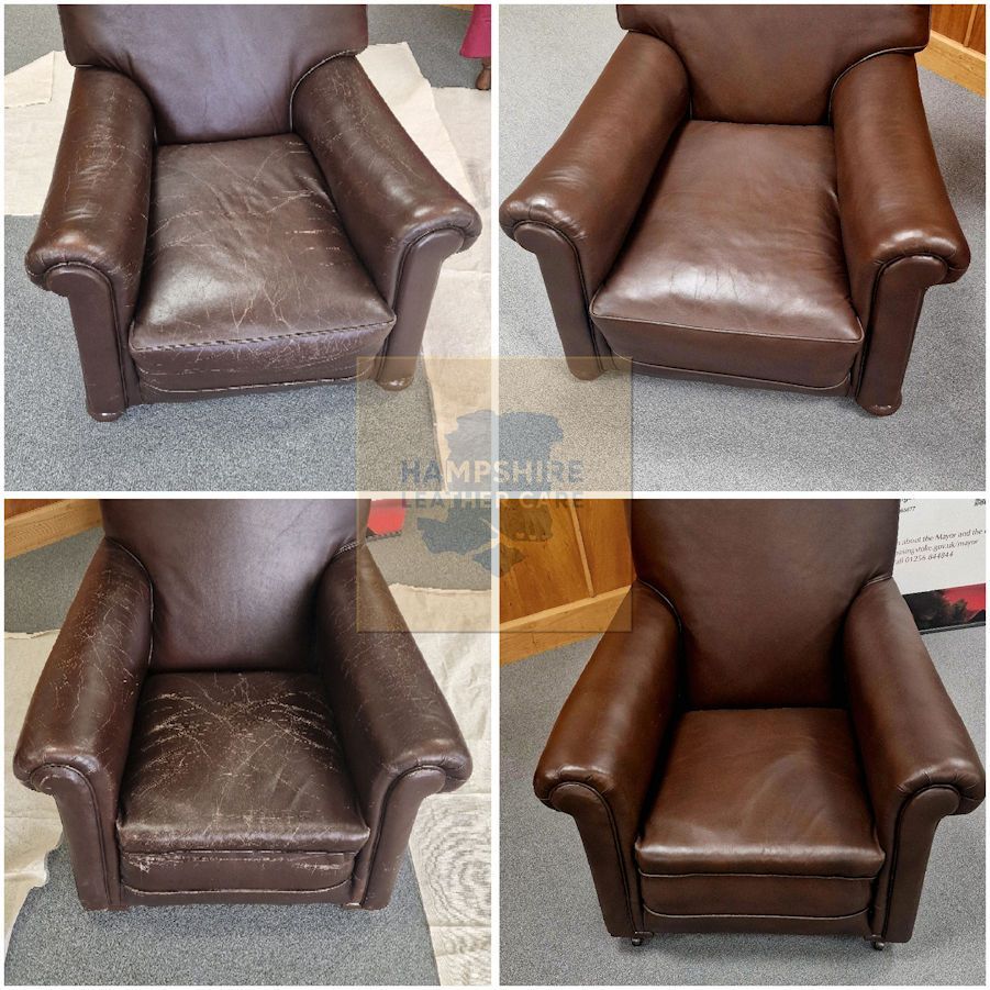 Armchair Leather Restoration Park Gate and Sarisbury Green 