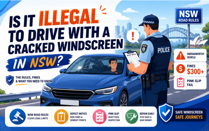 cracked windscreen in NSW