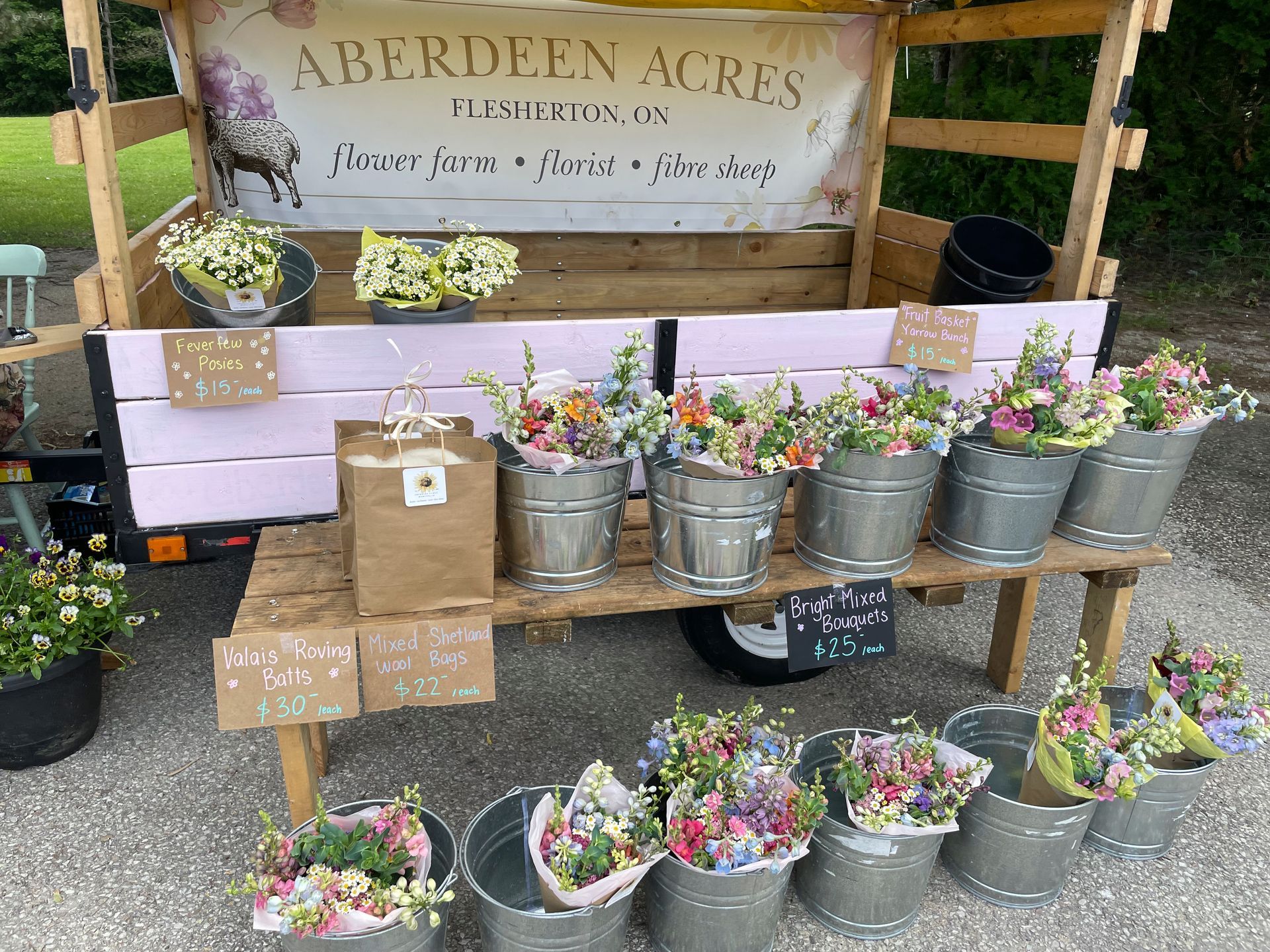 Flesherton Farmers' Market fresh flowers
