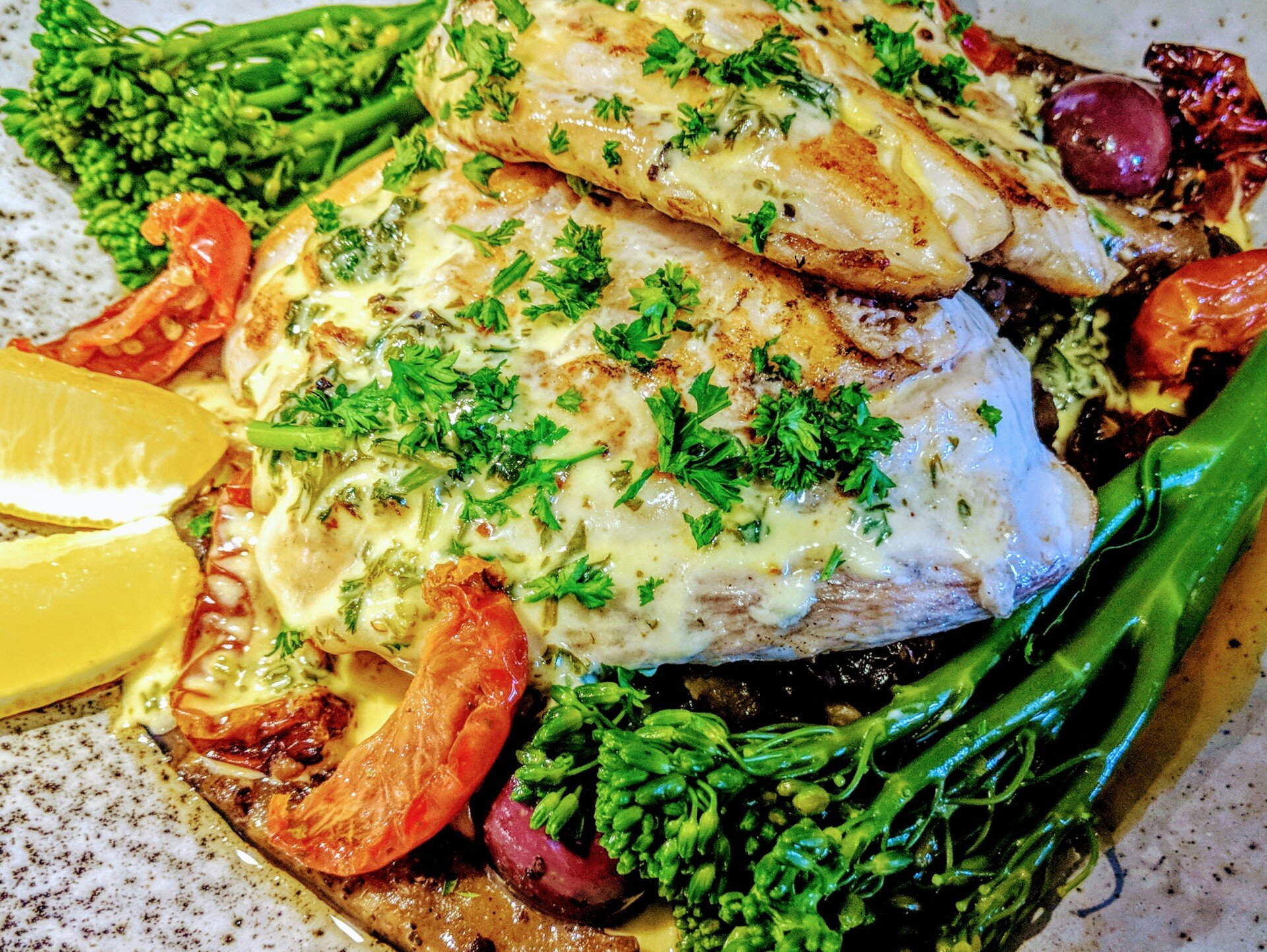 woman enjoying a salad