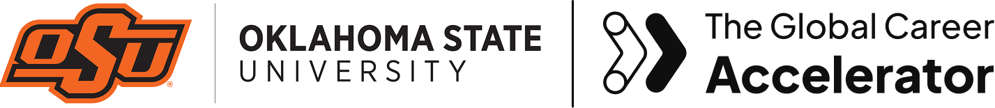 Oklahoma State University and The Global Career Accelerator logos