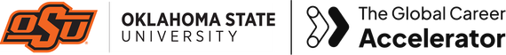 Oklahoma State University and The Global Career Accelerator logos