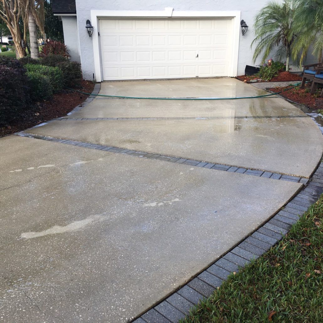 Stewart Pressure Cleaning driveway service