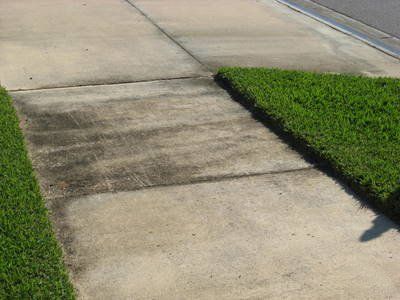 Stewart Pressure Cleaning Before sidewalk cleaning
