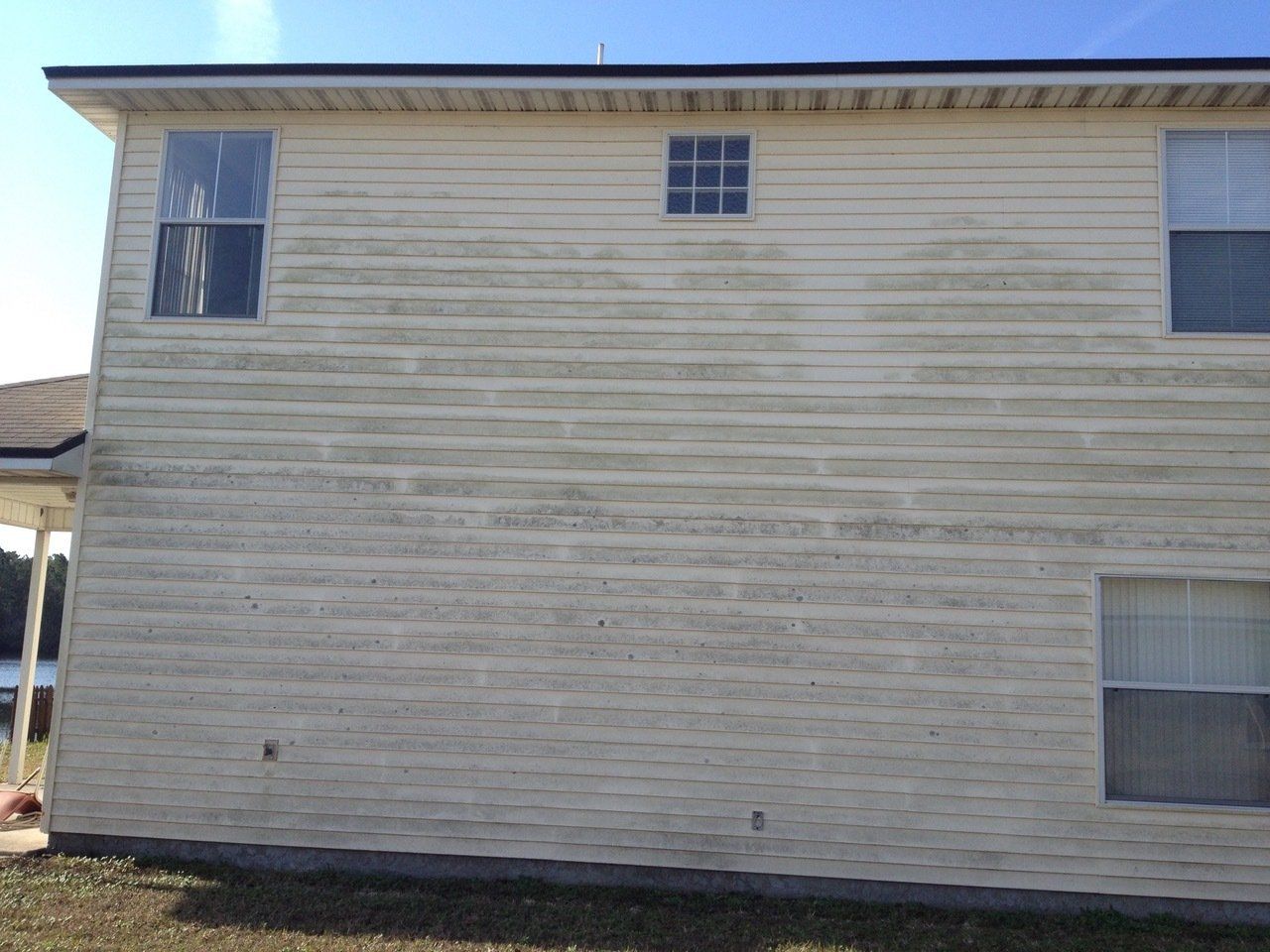 Stewart Pressure Cleaning Before 2 or 3 story house cleaning
