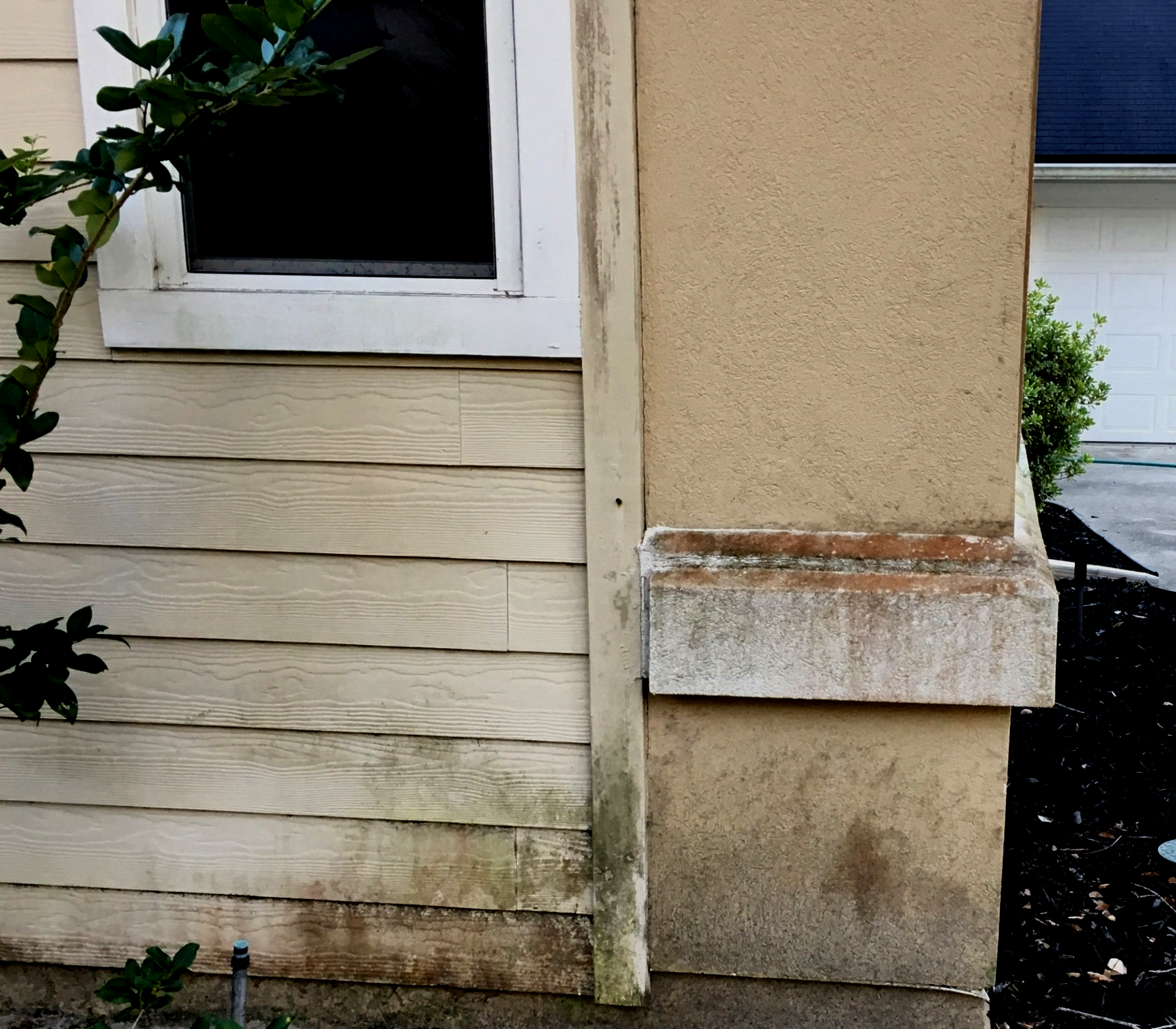 Stewart Pressure Cleaning Before window and caulking cleaning