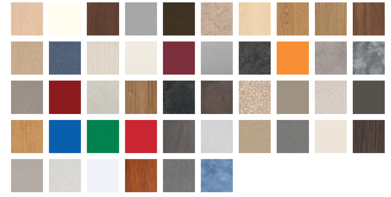 A bunch of different colored squares on a white background