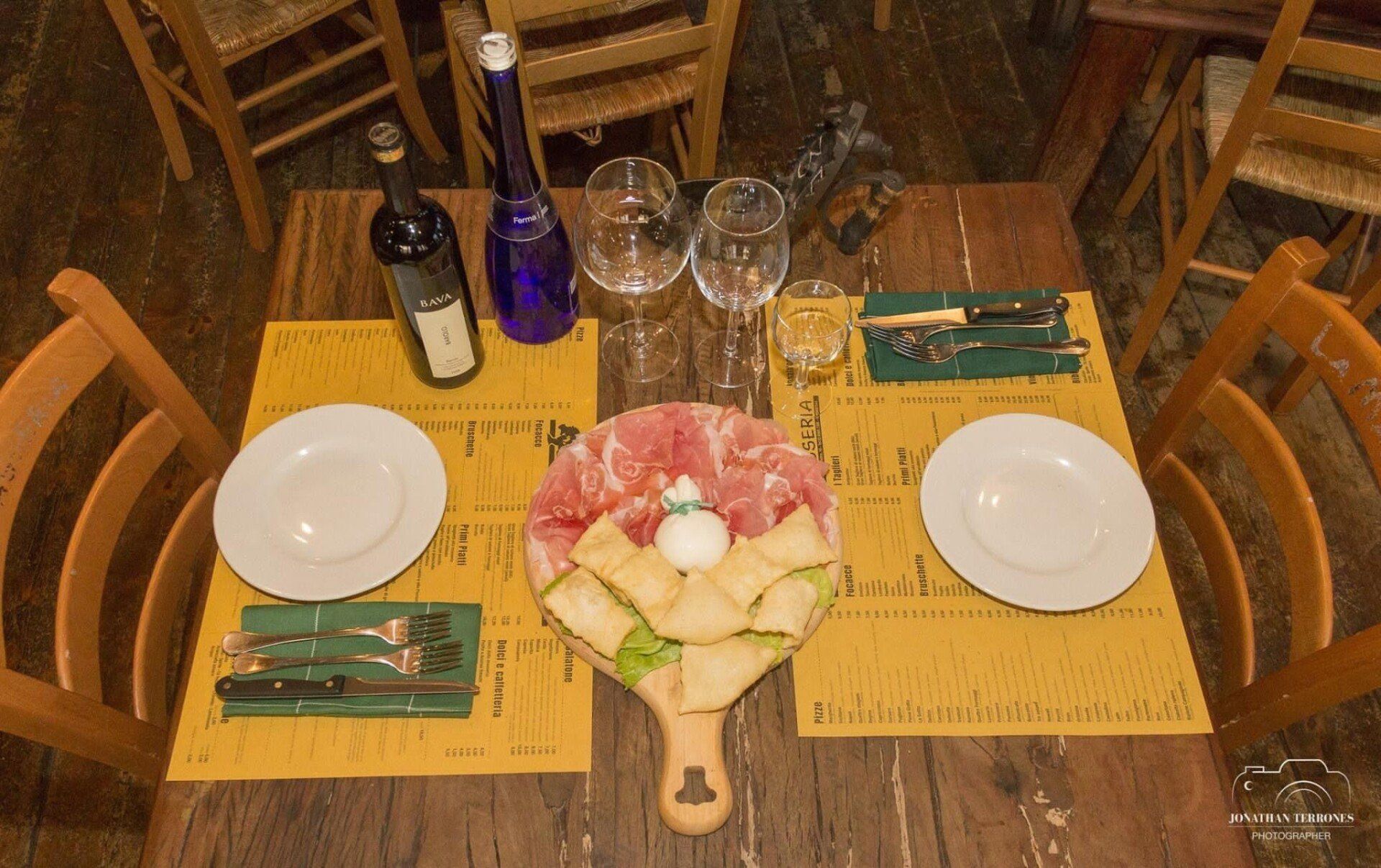 tagliere gnocco fritto e salumi