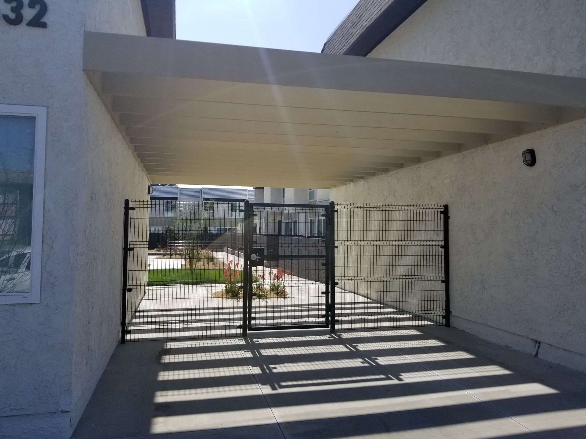 A building with the number 32 on it