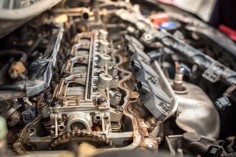 Open Car Engine With Exposed Components — Autopro Taree in Taree, NSW