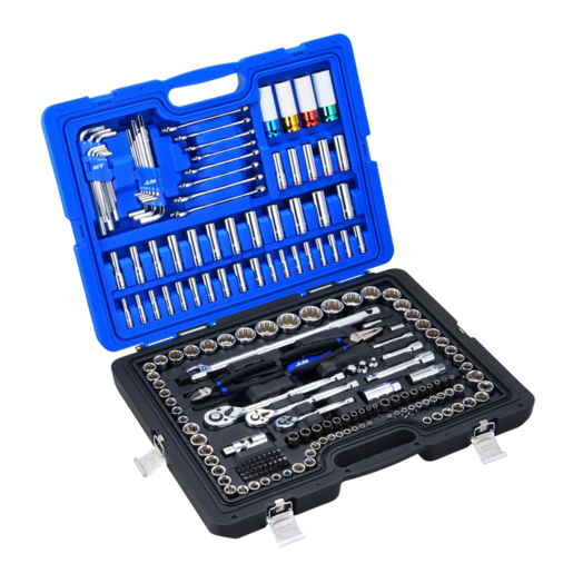 Blue and Black Socket Wrench Tool Set — Autopro Taree in Taree, NSW