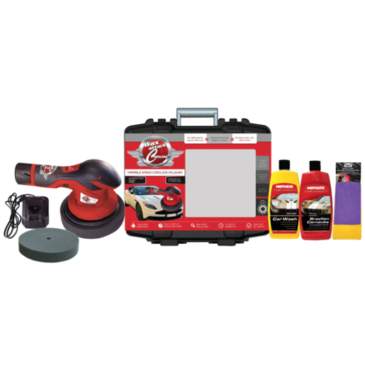 Car Polishing Kit With Buffer, Pads, and Detailing Bottles — Autopro Taree in Taree, NSW