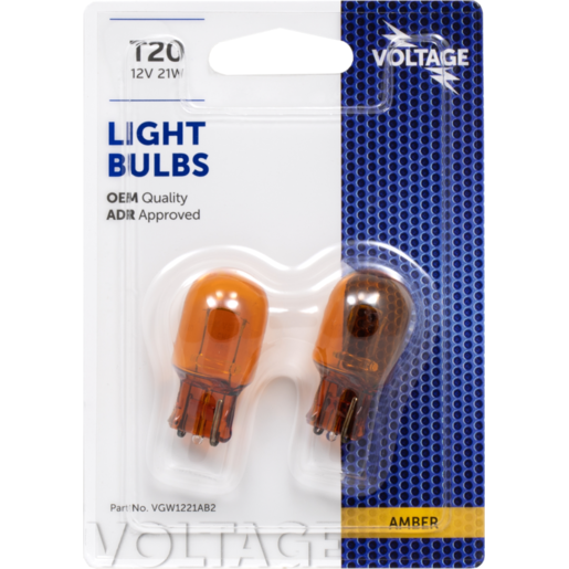 Packaging for Amber T20 12V 26W Light Bulbs — Autopro Taree in Taree, NSW