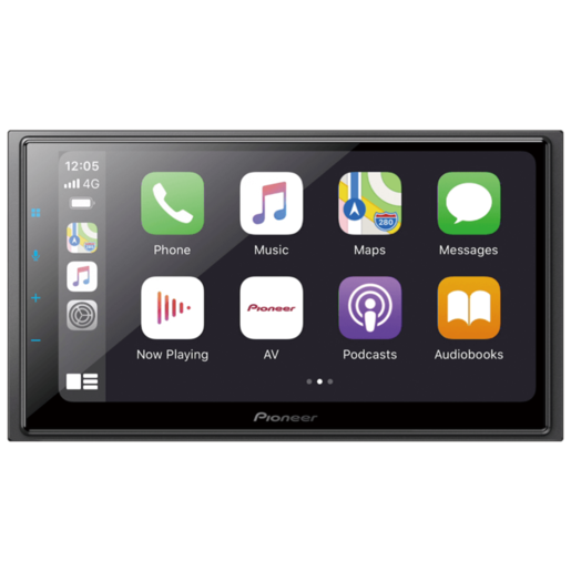Pioneer Car Touchscreen Showing Apple CarPlay App Icons — Autopro Taree in Taree, NSW