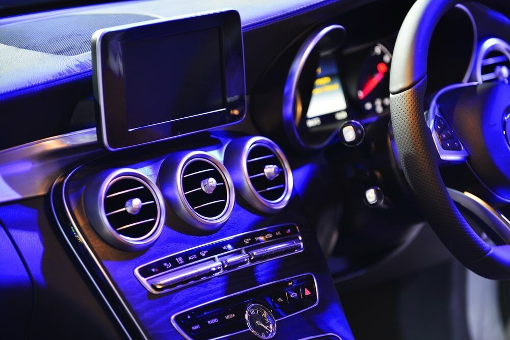 Interior of a Car Dashboard With Air Vents, Screen — Autopro Taree in Taree, NSW