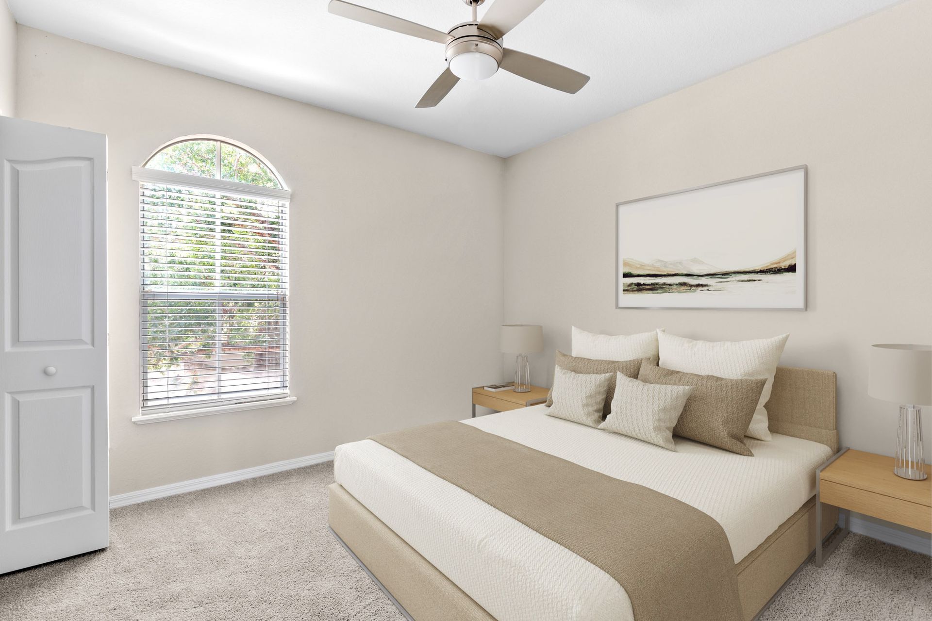 Bedroom at The Debra in Orlando, FL.