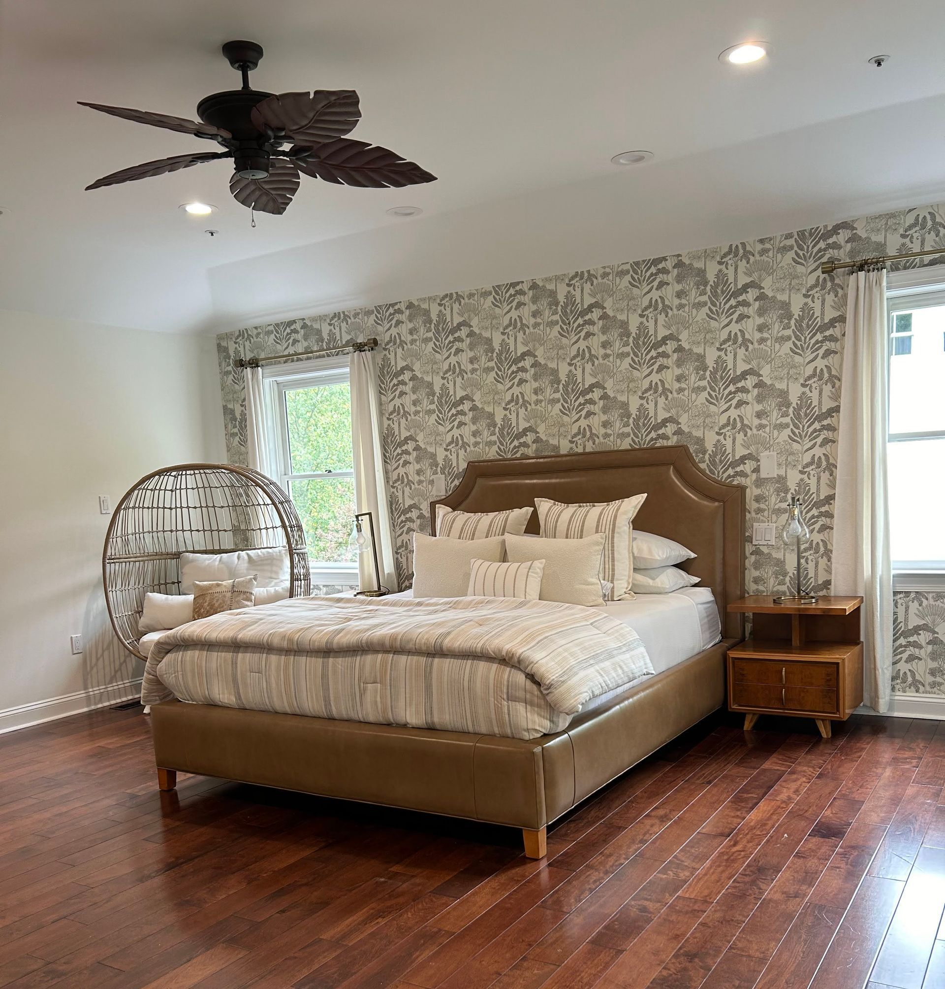 Staged bedroom