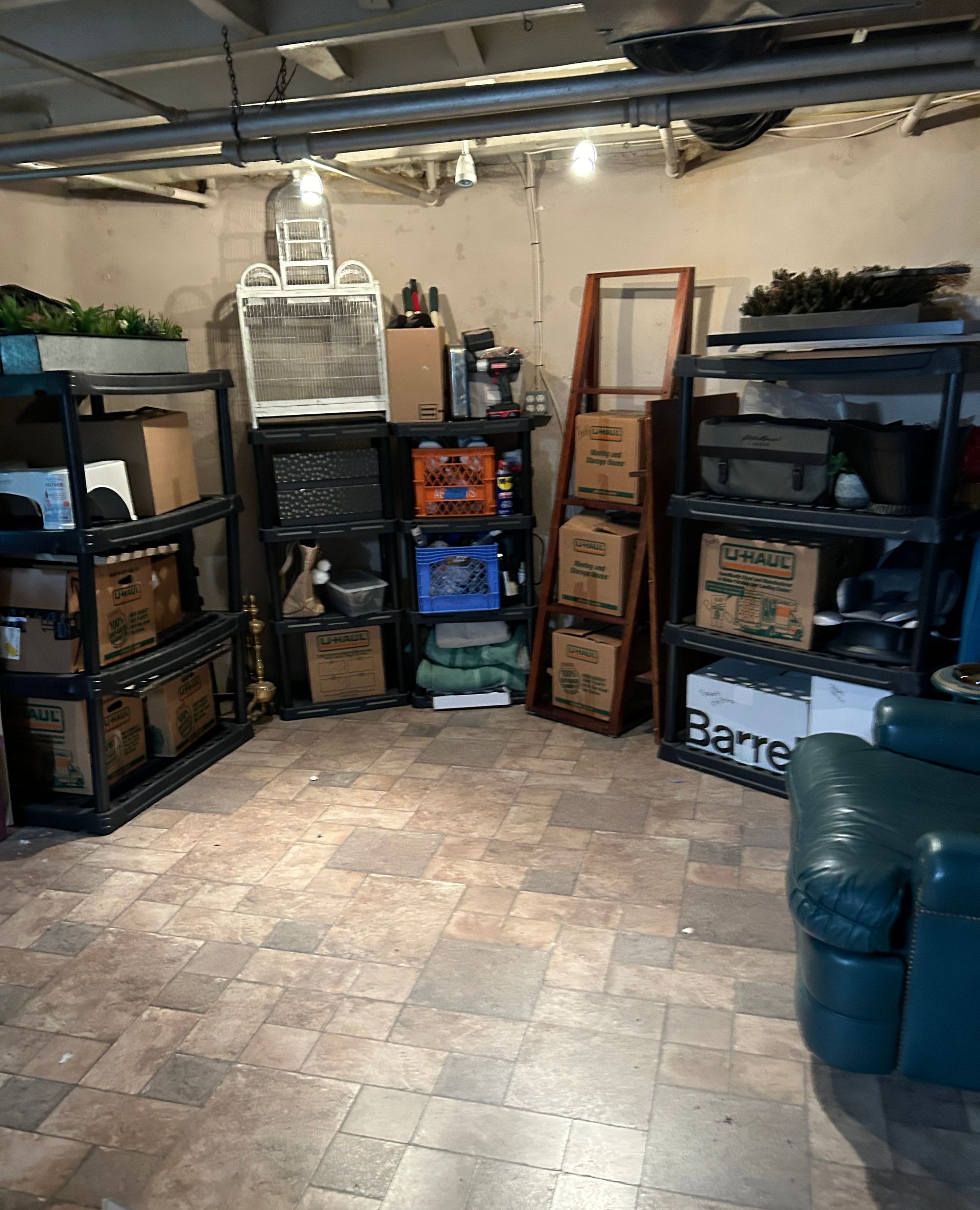 Image of organized basement