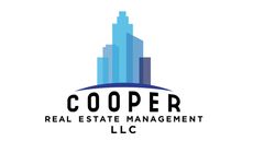 Cooper Real Estate Management LLC logo: blue cityscape over the text "COOPER".