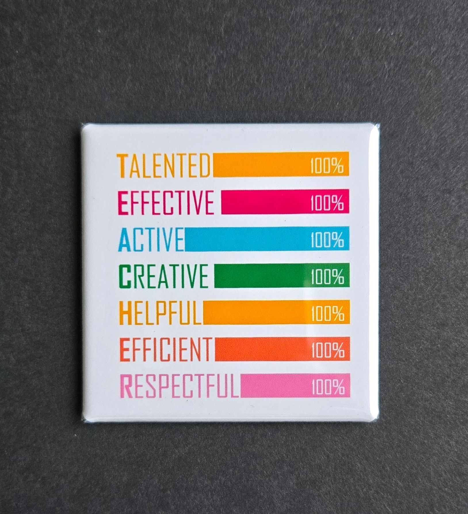 MC ORIGINAL DESIGN MAGNET Teacher Coloful 100%