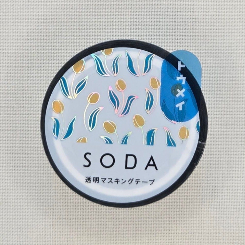 SODA Transparent Masking Tape / 15mm width / Tulip