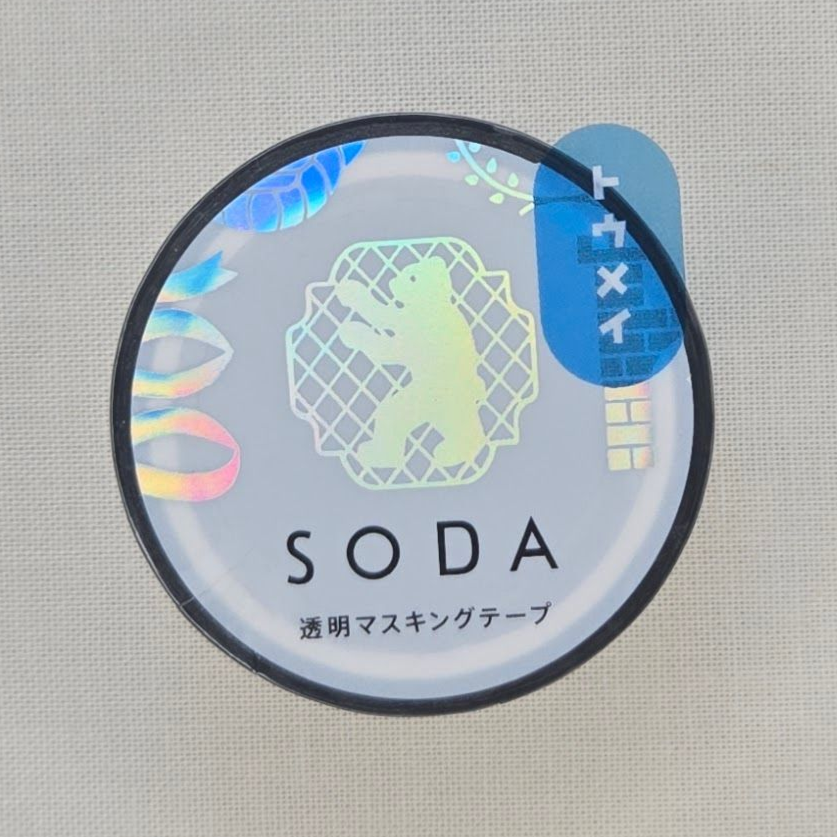 SODA Transparent Masking Tape / 20mm width / Emblem