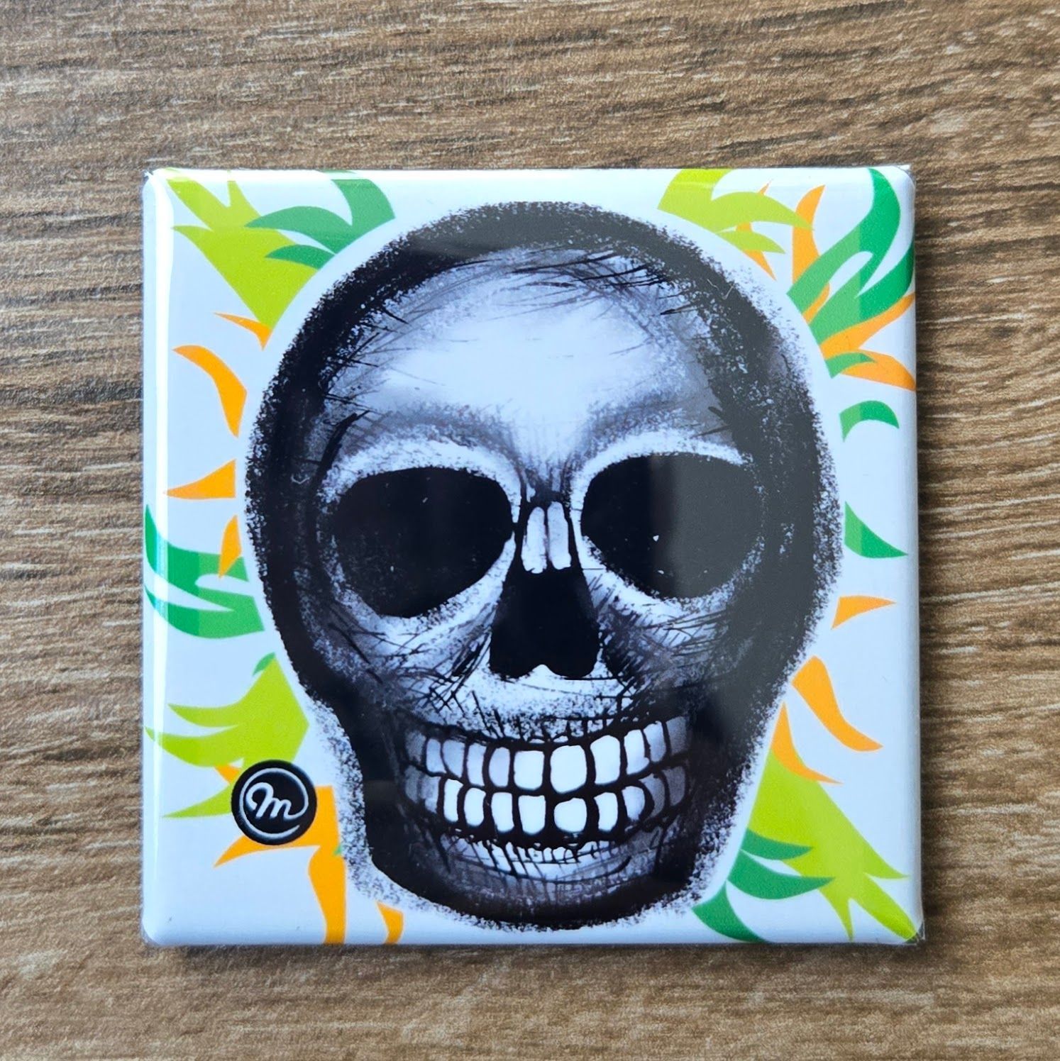 MC ORIGINAL DESIGN MAGNET  Halloween Skull Jungle