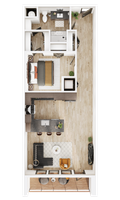 Floor plan icon with a notification badge showing the number 