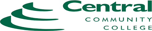 Central Community College logo in green with stylized swoosh design.