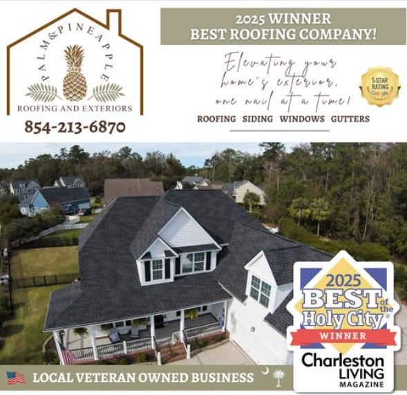 Mt Pleasant best roofing company winner, Mount Pleasant's choice for roofing