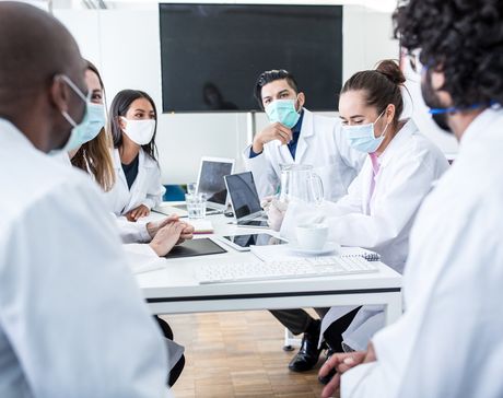Group Of Doctors Having Meeting — Bakersfield, CA — American Digestive Liver & Nutritional Disease Center Group Of Doctors Having Meeting — Bakersfield, CA — American Digestive Liver & Nutritional Disease Center