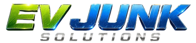EV Junk Solutions logo with green and blue stylized text on a white background