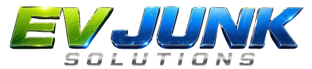 EV Junk Solutions logo with green and blue stylized text on a white background