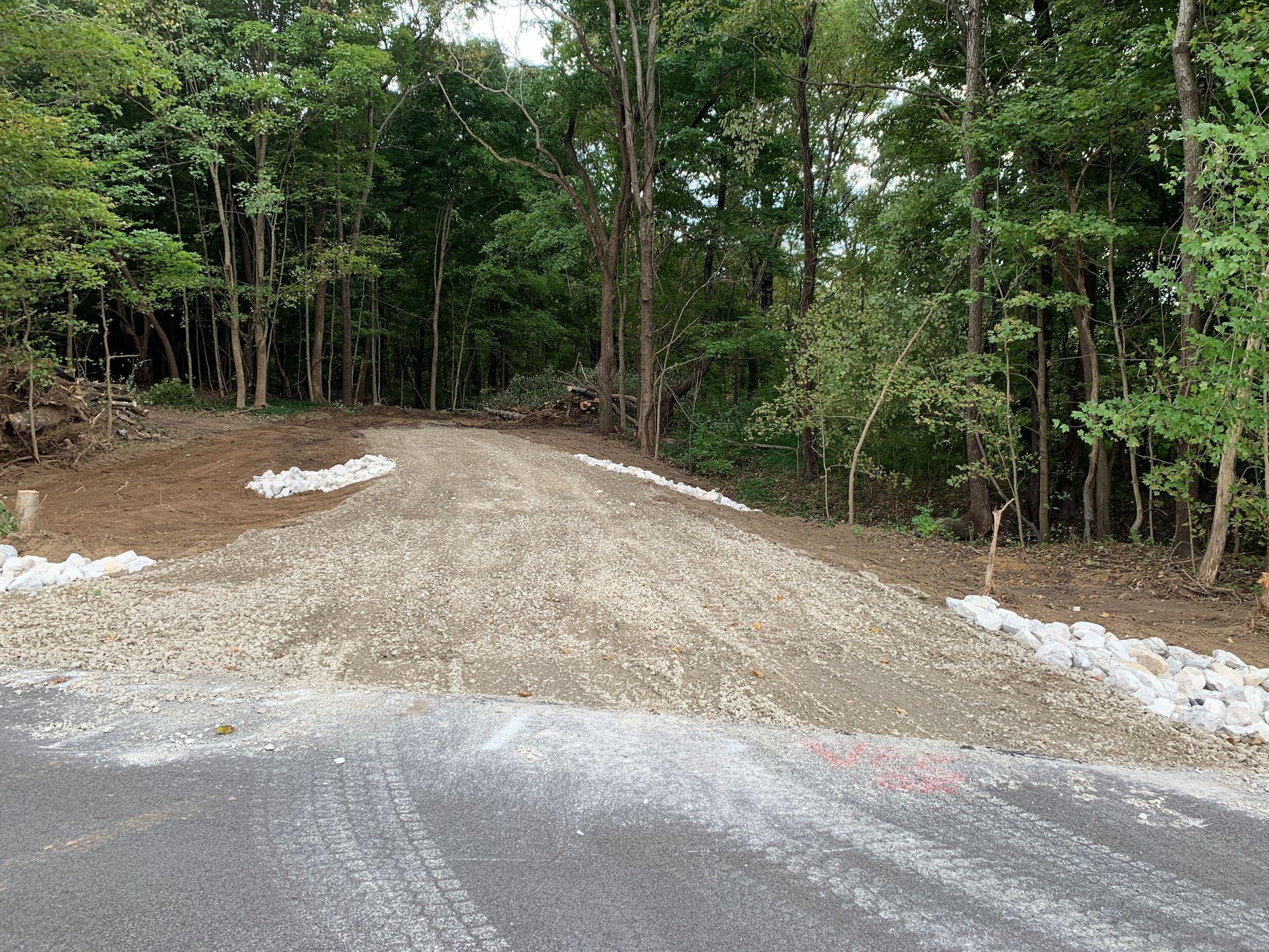 Newly Graded Private Driveway