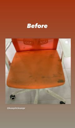 Limpieza de Oficinas - San Juan, Caguas, Bayamon, Carolina, Guaynabo, Puerto Rico - Silla de oficina antes de limpieza - Keep It Fresh PR #1