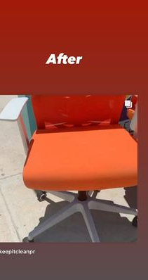 Limpieza de Oficinas - San Juan, Caguas, Bayamon, Carolina, Guaynabo, Puerto Rico - Silla de oficina despues de limpieza - Keep It Fresh PR #1