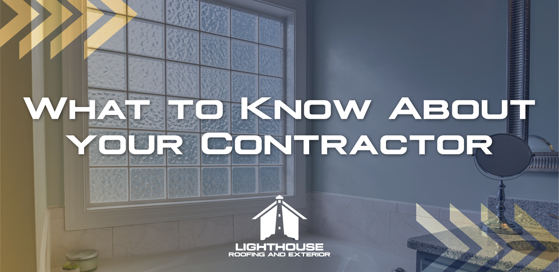 A picture of a window with the words `` what to know about your contractor '' written on it.