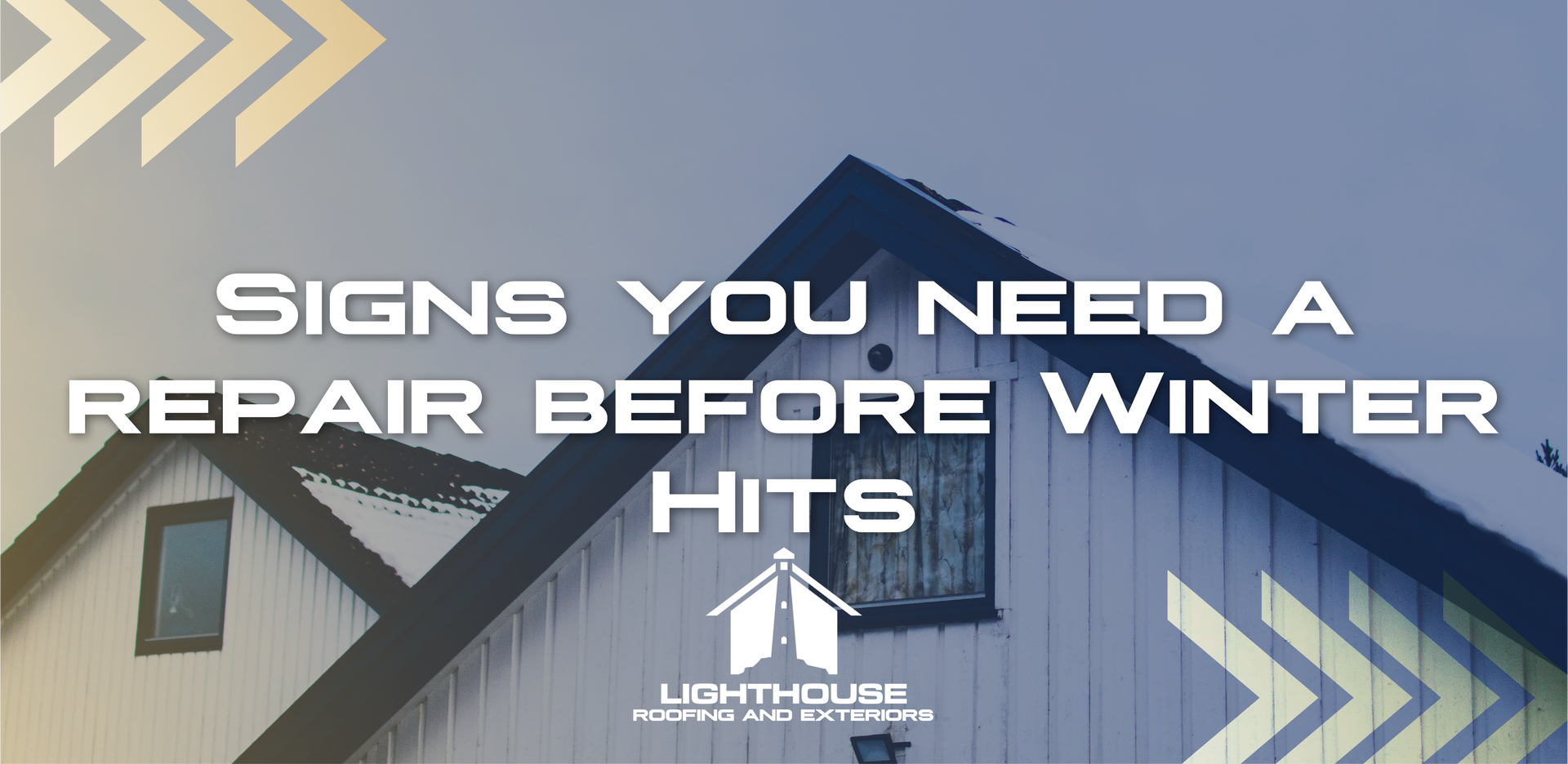 Signs you need a repair before winter hits with a house in the background